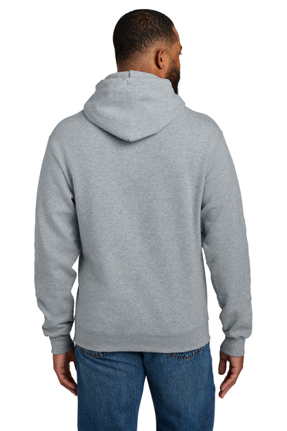 Athletic Hthr Port & Co Tall Essential Fleece Pullover Hooded Sweatshirt. PC90HT plain