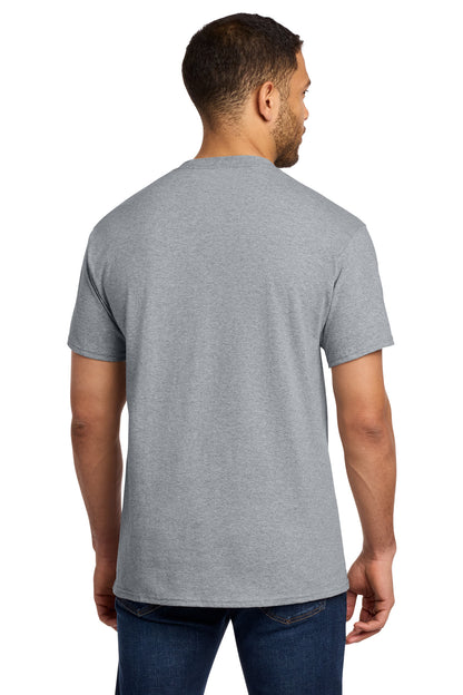 Athletic Hthr Port & Co Tall Essential Pocket Tee. PC61PT plain