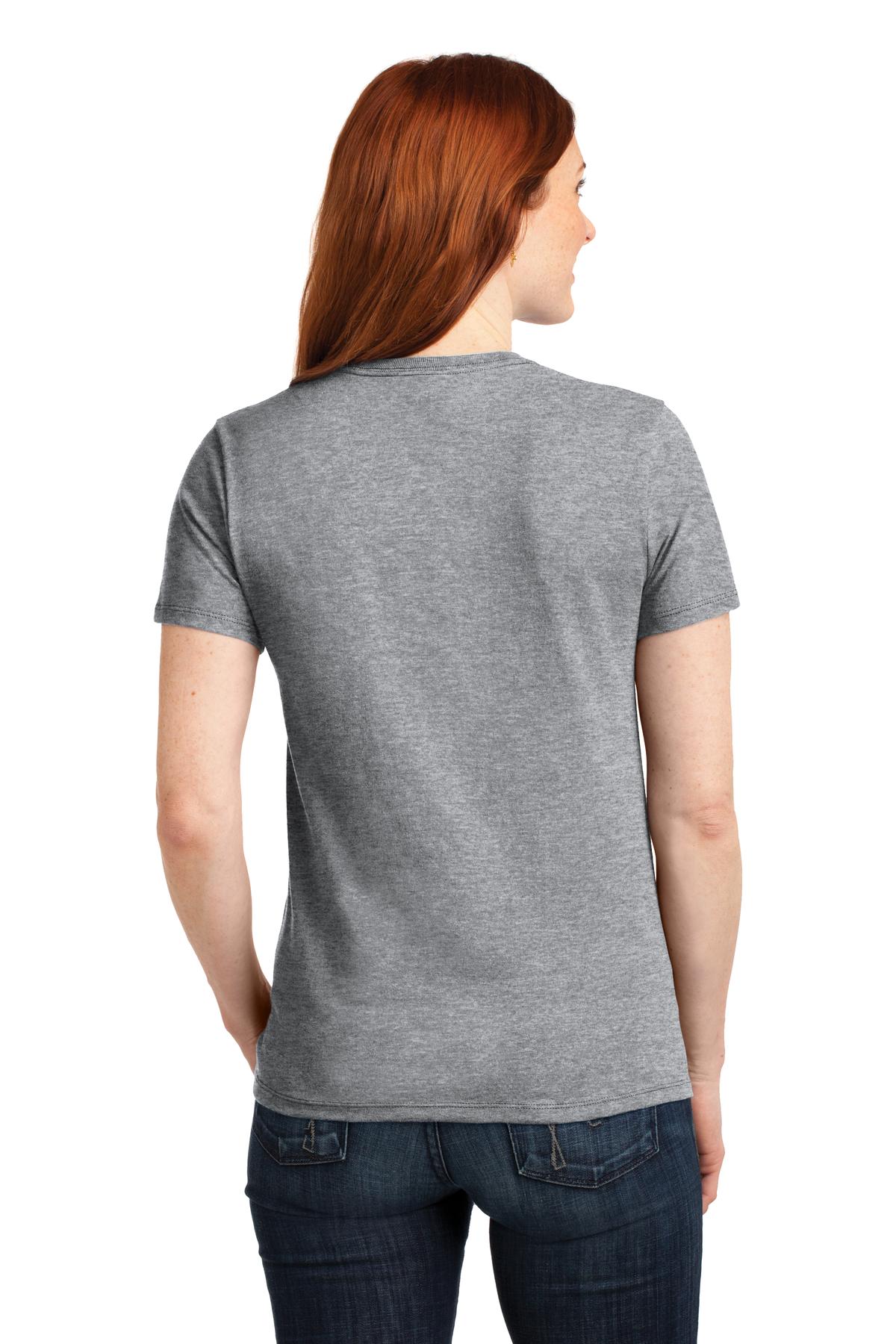 Athletic Hthr Port & Co Women's Core Blend Tee. LPC55 plain