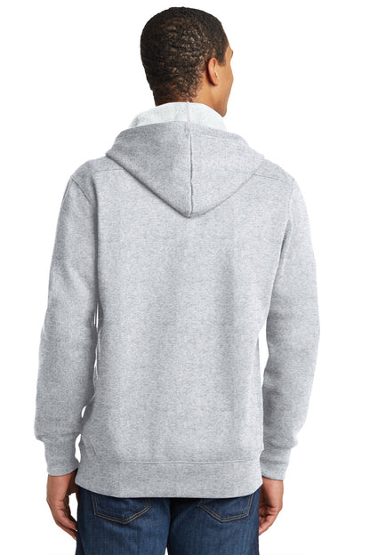 Athletic Hthr Sport-Tek Lace Up Pullover Hooded Sweatshirt. ST271 plain