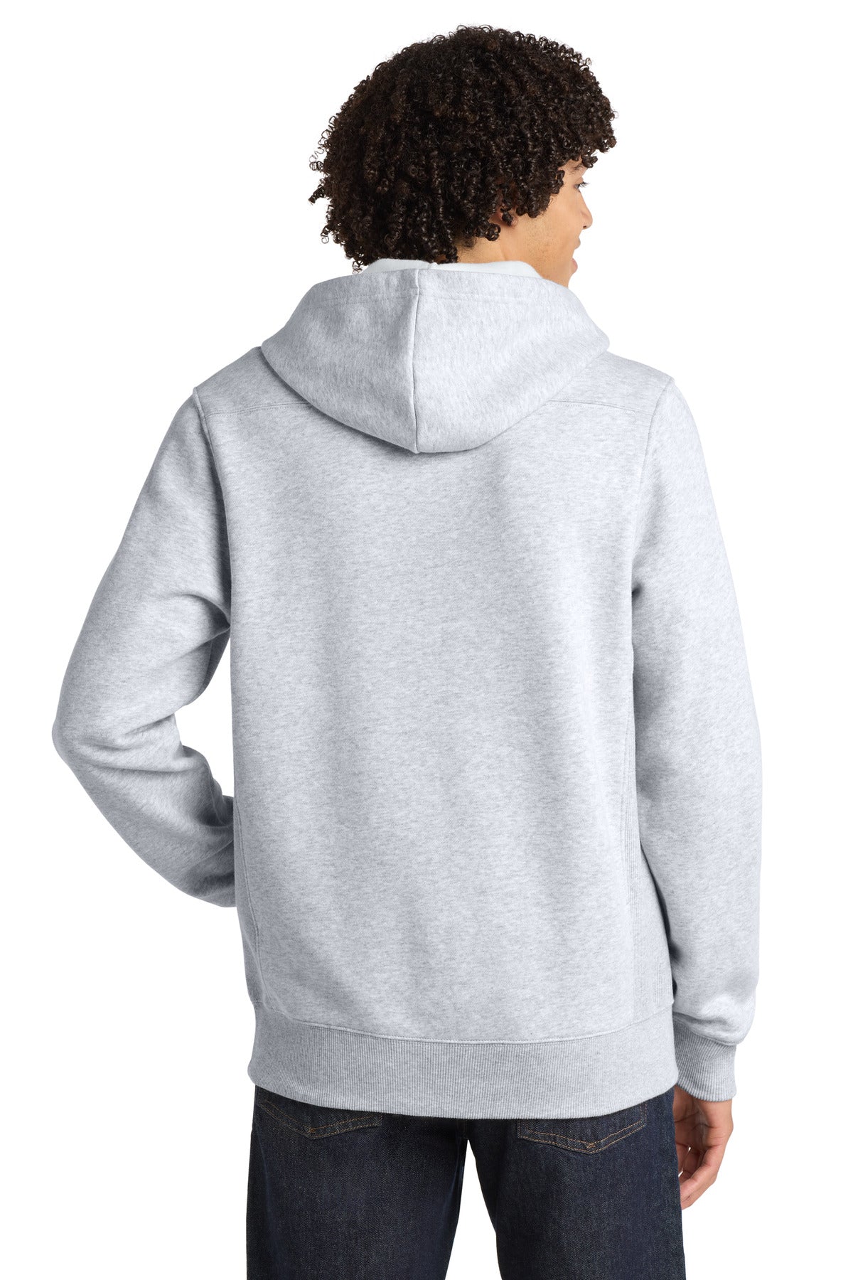 Athletic Hthr Sport-Tek Lace Up Pullover Hooded Sweatshirt. ST271 plain