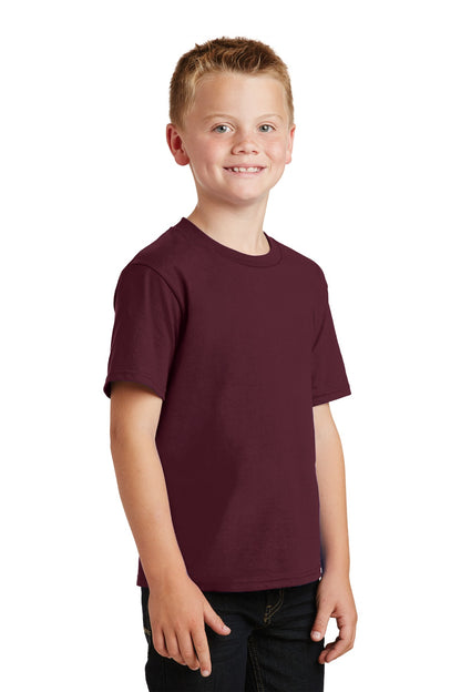 Athletic Mar Port & Co Youth Fan Favorite Tee. PC450Y plain