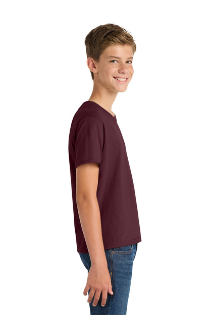 Athletic Mar Port & Co Youth Fan Favorite Tee. PC450Y plain