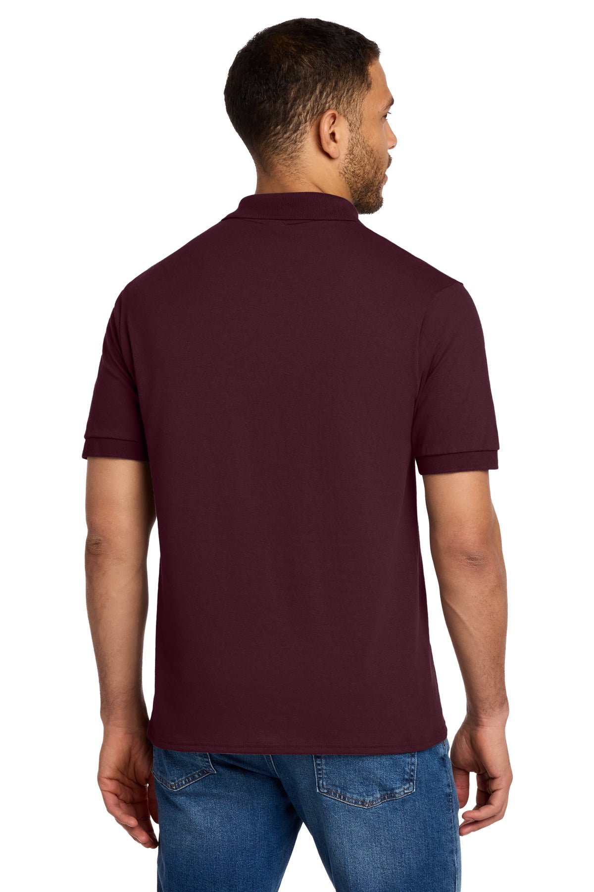 Athletic Marn Port & Co Tall Core Blend Jersey Knit Polo. KP55T plain