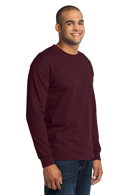 Athletic Marn Port & Co Tall Long Sleeve Core Blend Tee. PC55LST plain