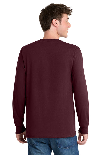 Athletic Marn Port & Co Tall Long Sleeve Core Blend Tee. PC55LST plain