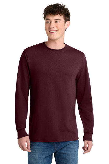 Athletic Marn Port & Co Tall Long Sleeve Core Blend Tee. PC55LST plain