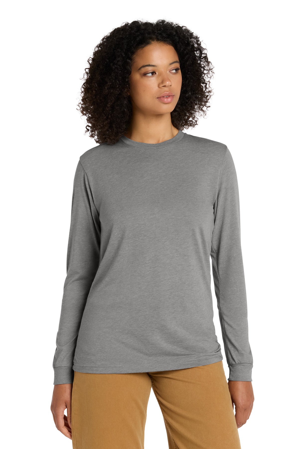 AthlGreyTB BELLA+CANVAS Unisex Triblend Long Sleeve Tee BC3513