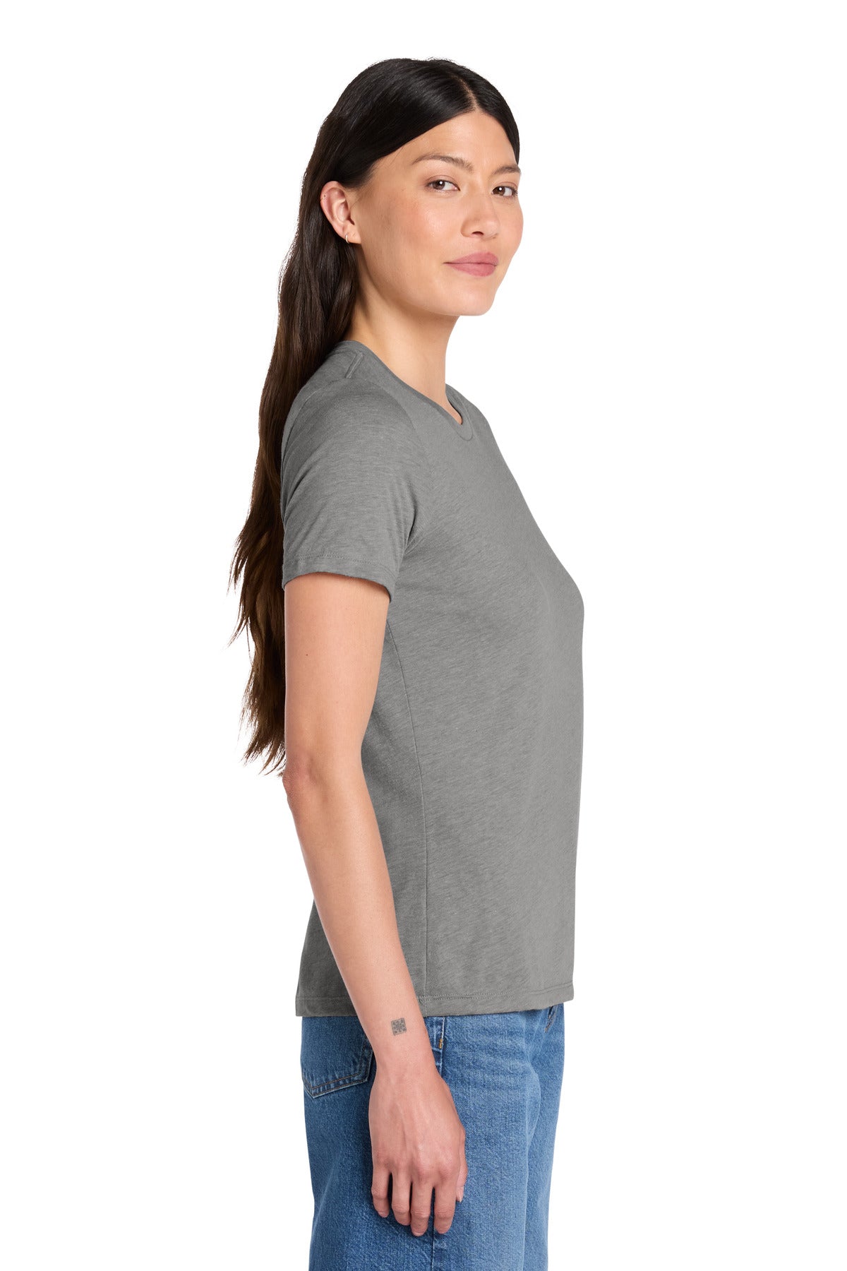 AthlGreyTB BELLA+CANVAS Women's Relaxed Triblend Tee BC6413 plain