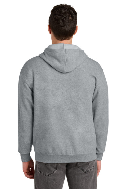 AthlHthr Jerzees - NuBlend Full-Zip Hooded Sweatshirt. 993M plain