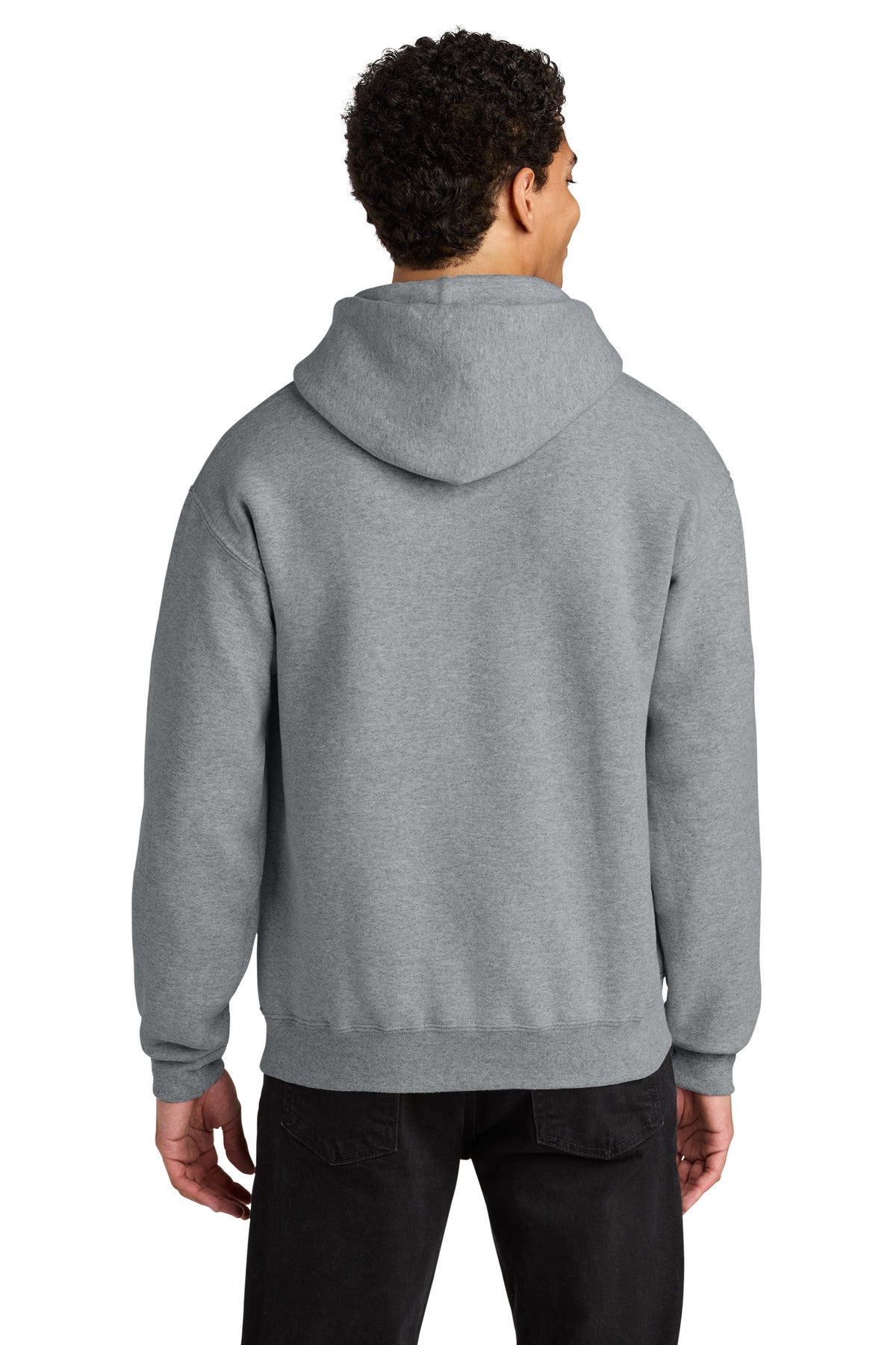 AthlHthr Jerzees Rugged Unisex Hooded Sweatshirt H12M plain