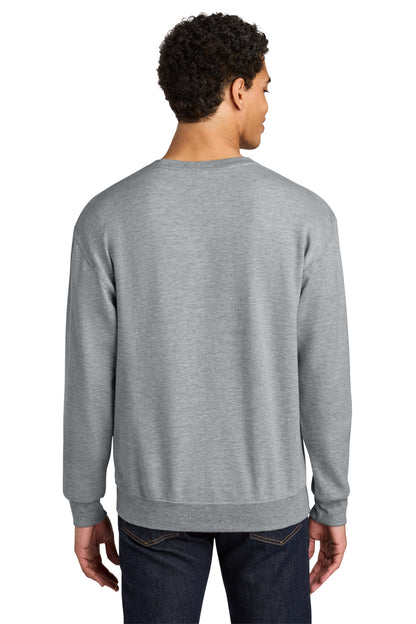 AthlHthr Jerzees Ultimate Unisex CVC Ring Spun Crewneck Sweatshirt IC48M plain