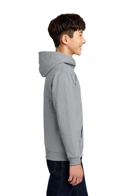 AthlHthr Jerzees - Youth NuBlend Pullover Hooded Sweatshirt. 996Y plain