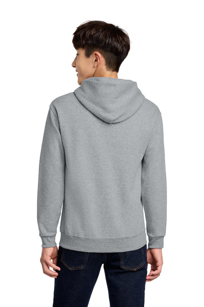 AthlHthr Jerzees - Youth NuBlend Pullover Hooded Sweatshirt. 996Y plain