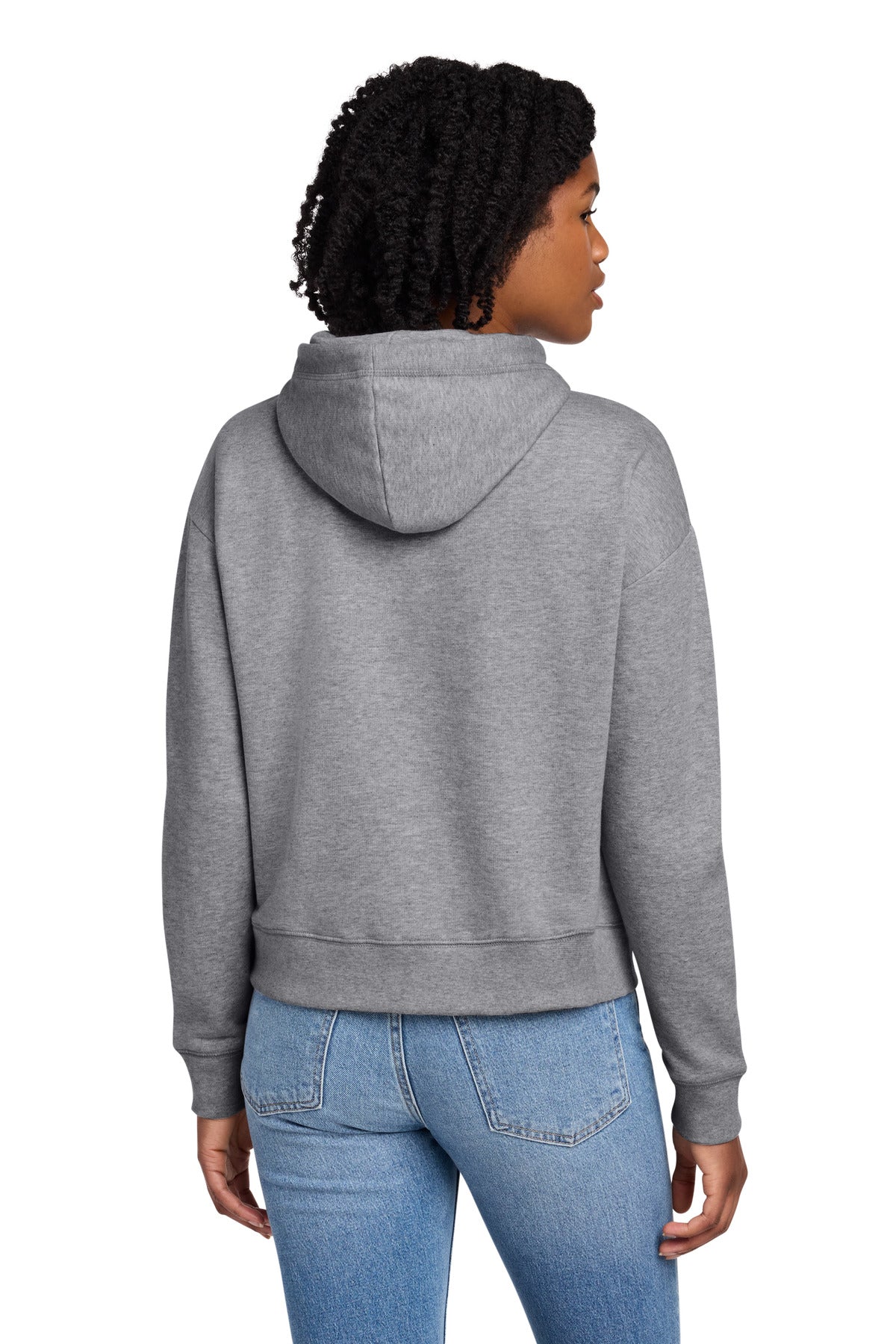 AthlHthr New Era Women's Comeback Fleece Pullover Hoodie LNEA550 plain
