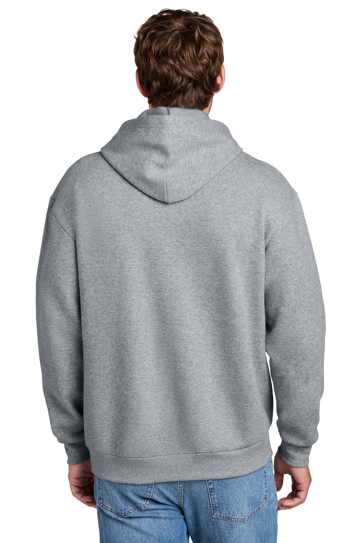 AthlHthr Port & Co Easy Fleece Pullover Hooded Sweatshirt PC68H