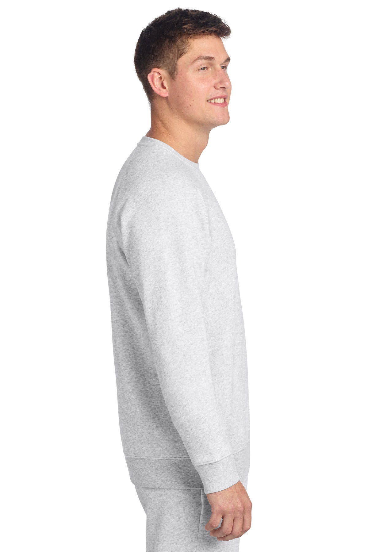 AthlHthr Sport-Tek Drive Fleece Crewneck STF203 plain