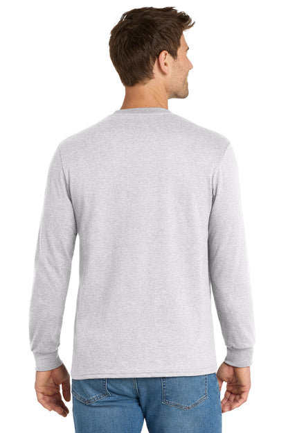 AthlHthr Volunteer Knitwear Chore Long Sleeve Tee VL60LS plain