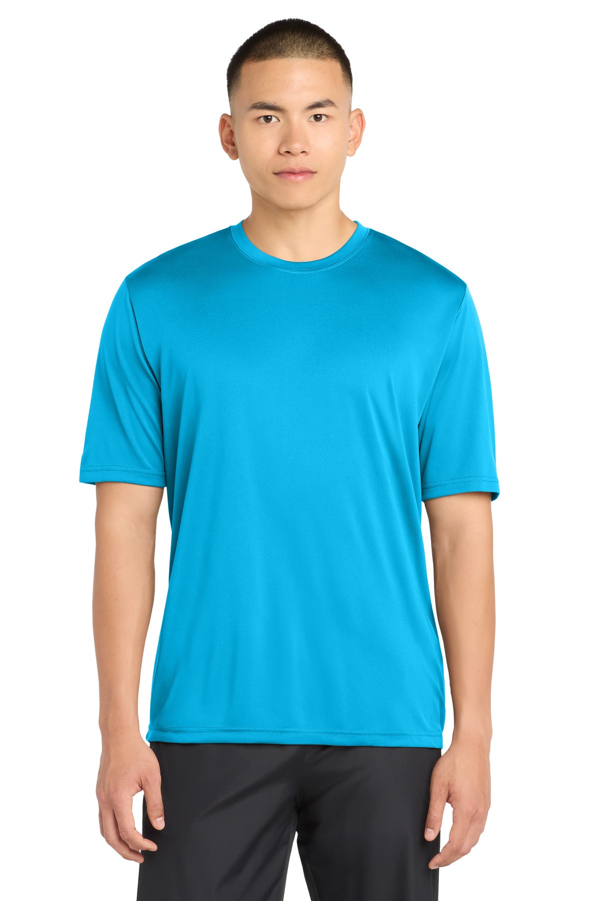 Atomic Blue Sport-Tek PosiCharge Tough Tee . ST320 plain