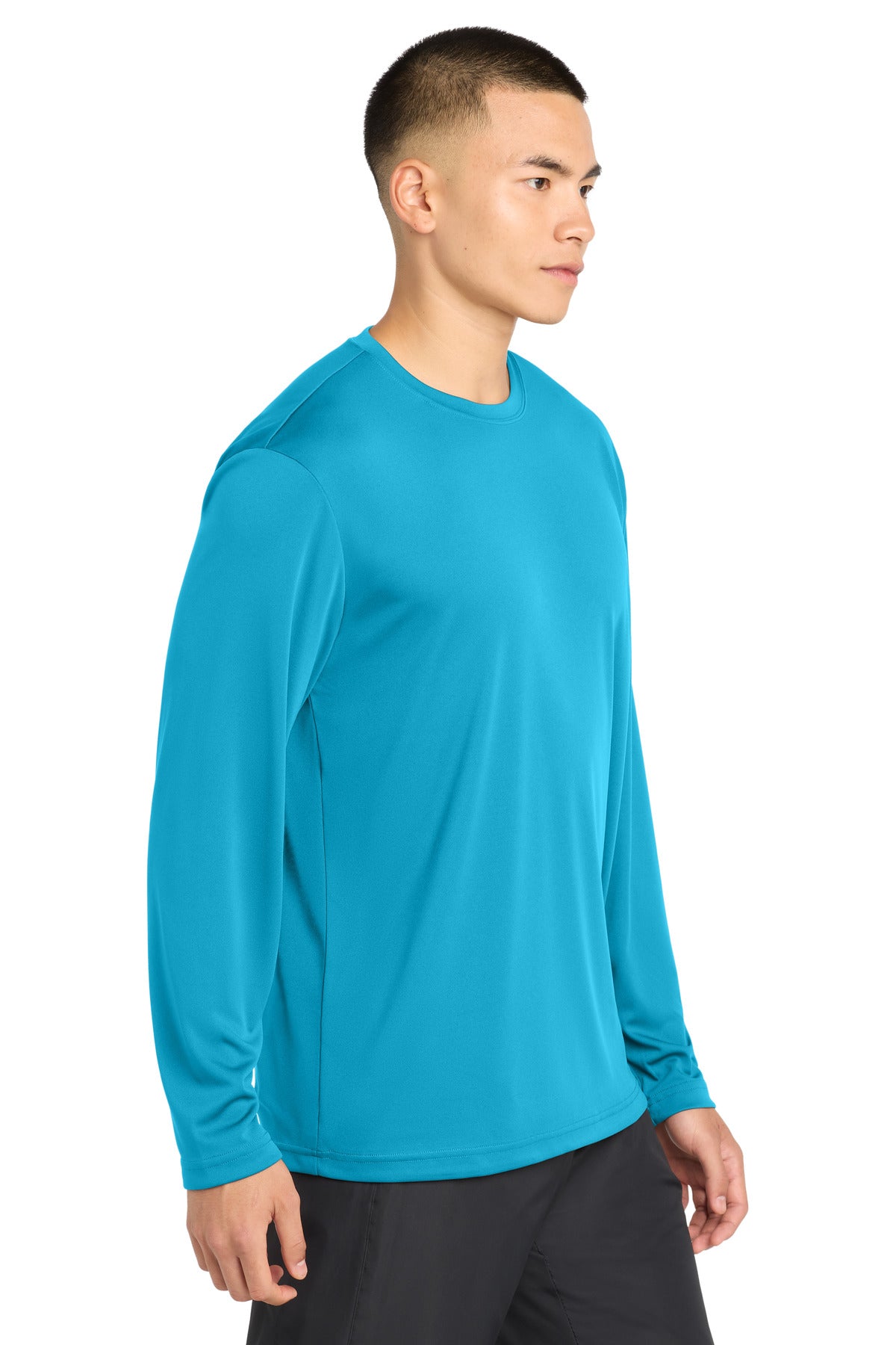 Atomic Blue Sport-Tek Tall Long Sleeve PosiCharge Competitor Tee. TST350LS plain