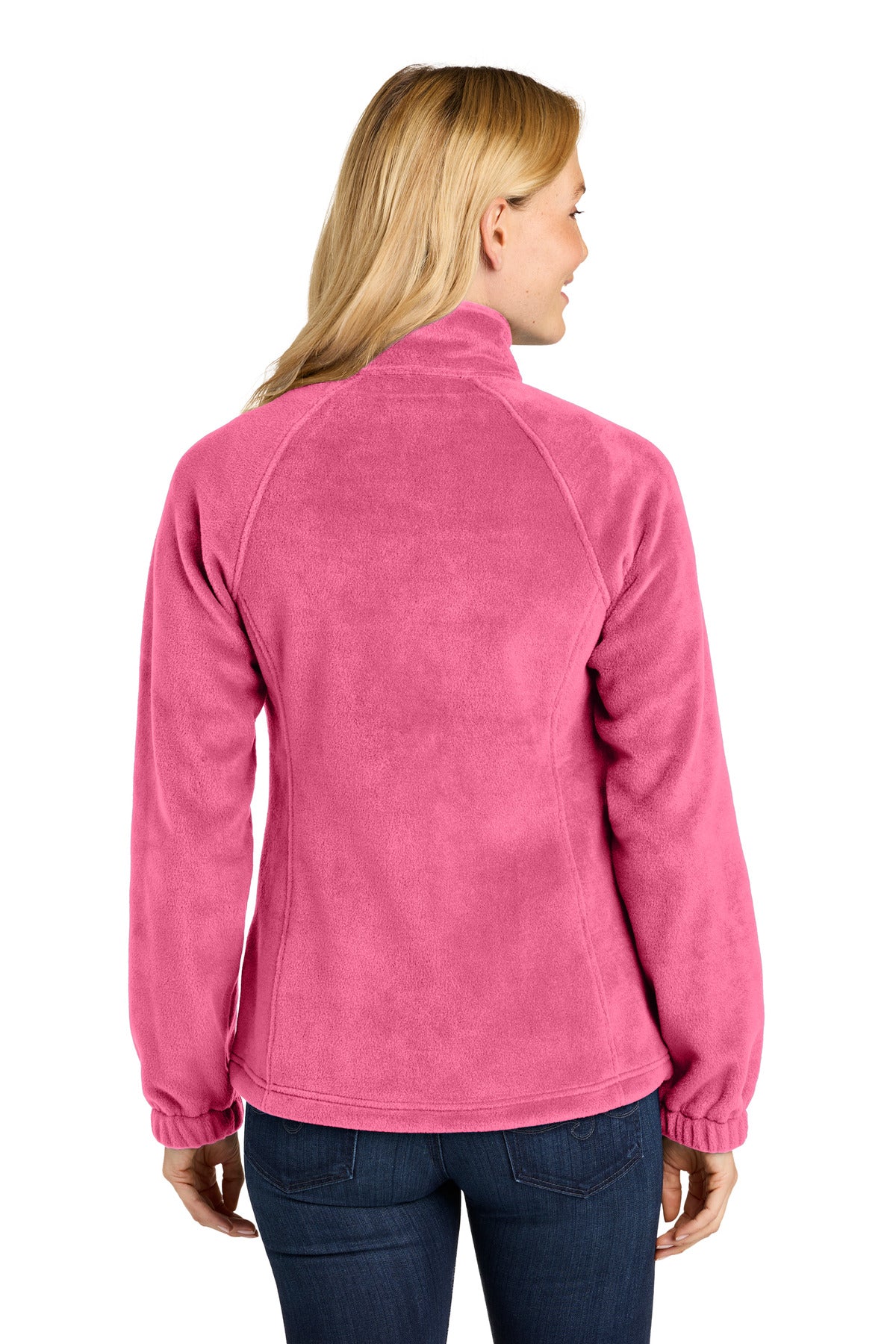 AwrnsPink Port Authority Women's Plush Fleece Full-Zip Jacket L190 plain