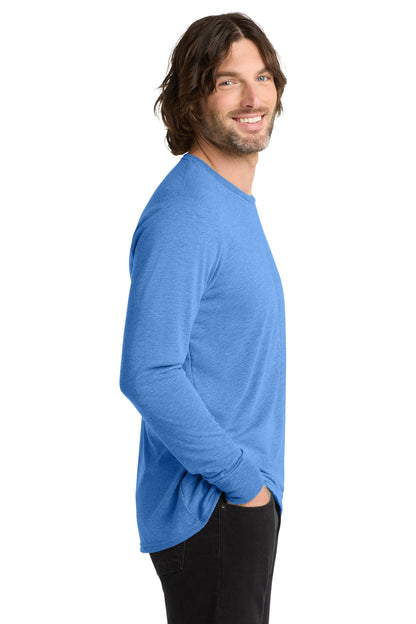 Azure Blue Allmade Unisex Tri-Blend Long Sleeve Tee AL6004 plain
