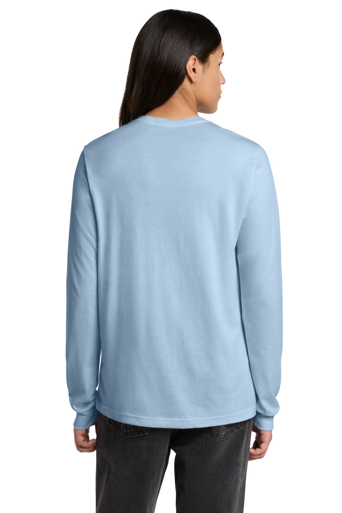 BabyBlue BELLA+CANVAS Unisex Jersey Long Sleeve Tee. BC3501 plain