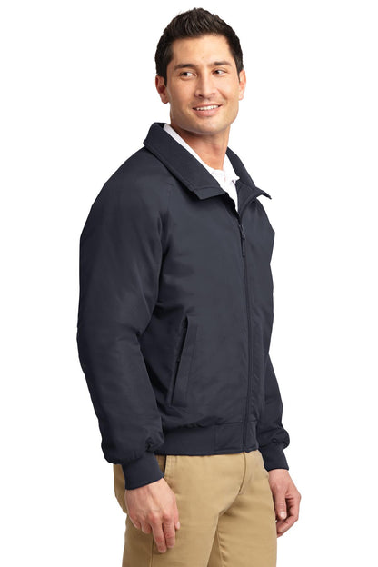 Batlshp Grey Port Authority Charger Jacket. J328 plain