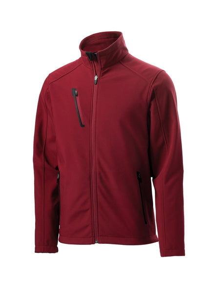 Batlshp Grey Port Authority Welded Soft Shell Jacket. J324 plain