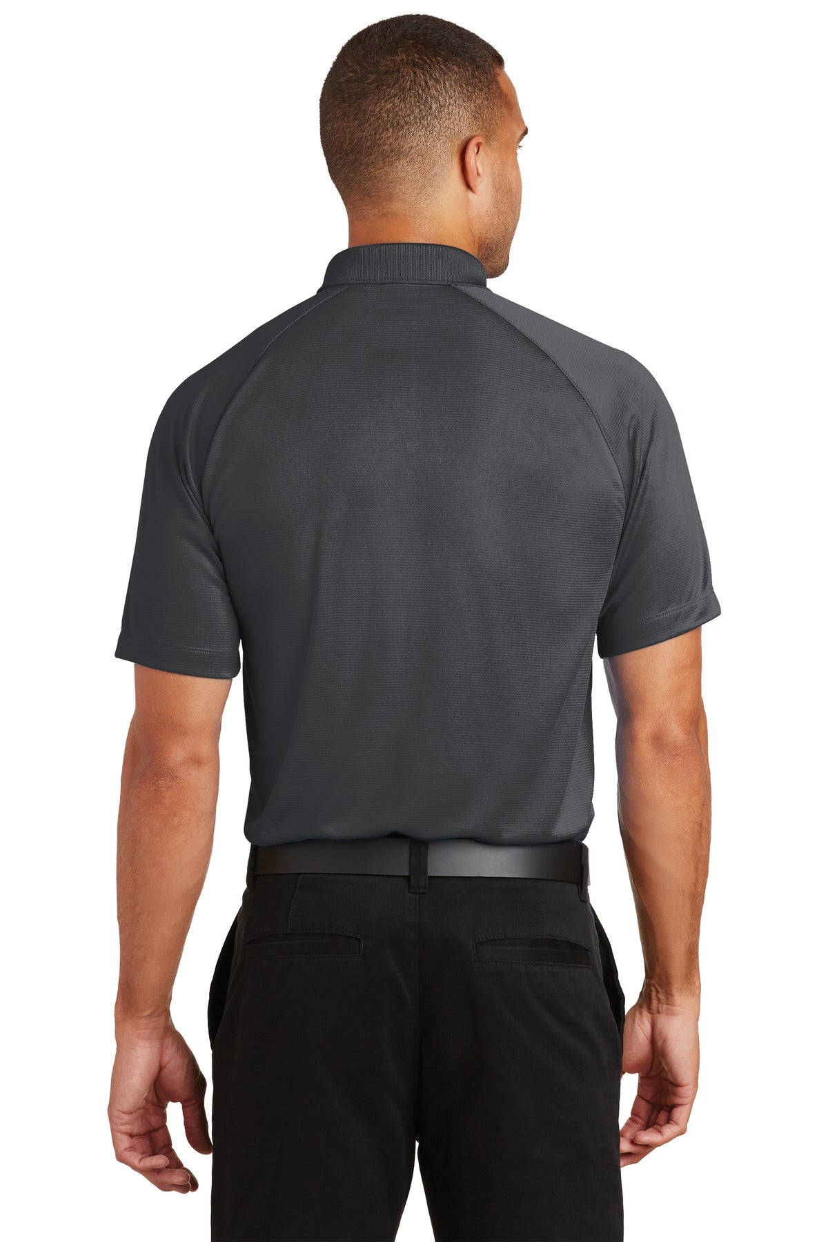 Battleship Gry Port Authority Crossover Raglan Polo. K575 plain