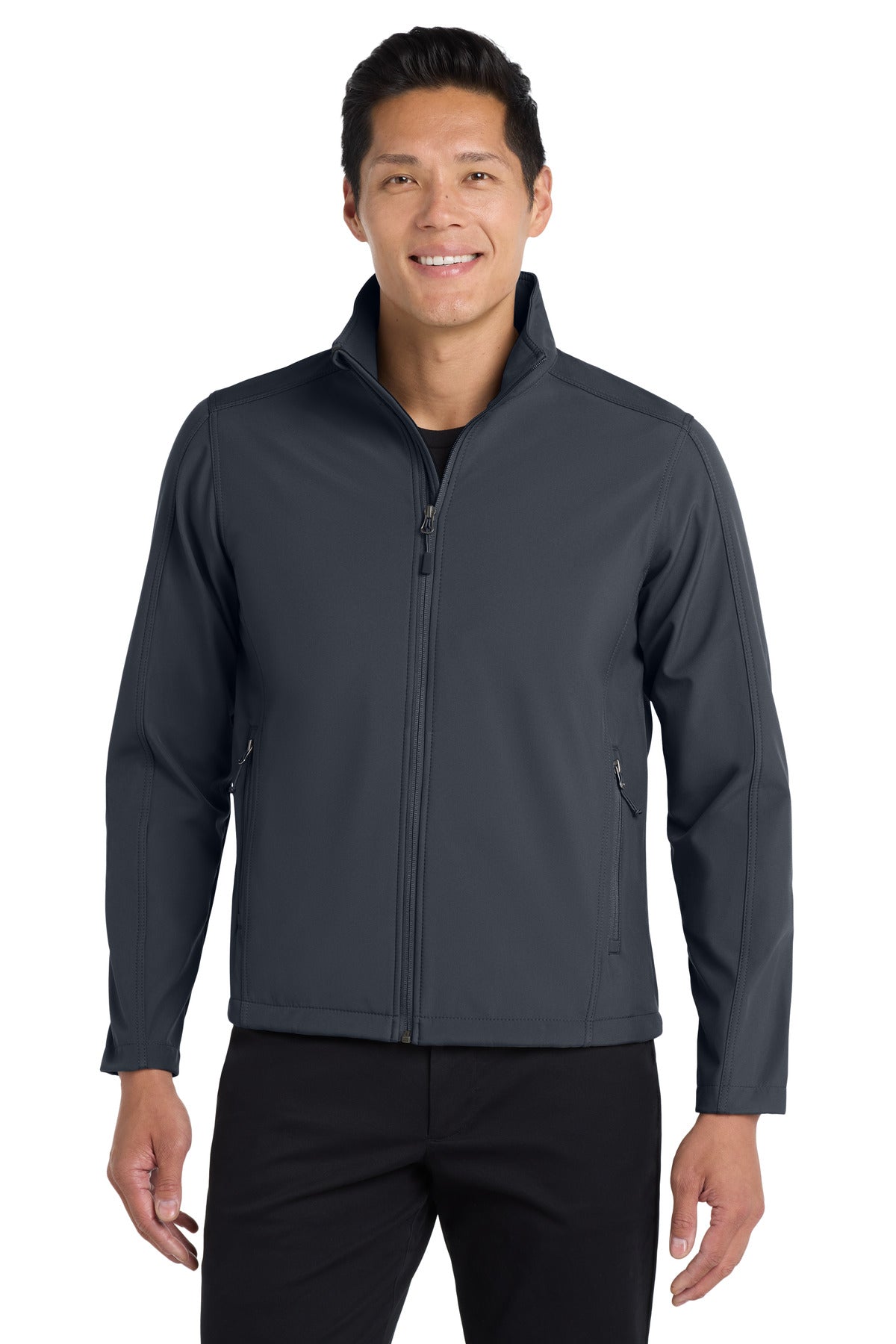 Battleship Gry Port Authority Tall Core Soft Shell Jacket. TLJ317
