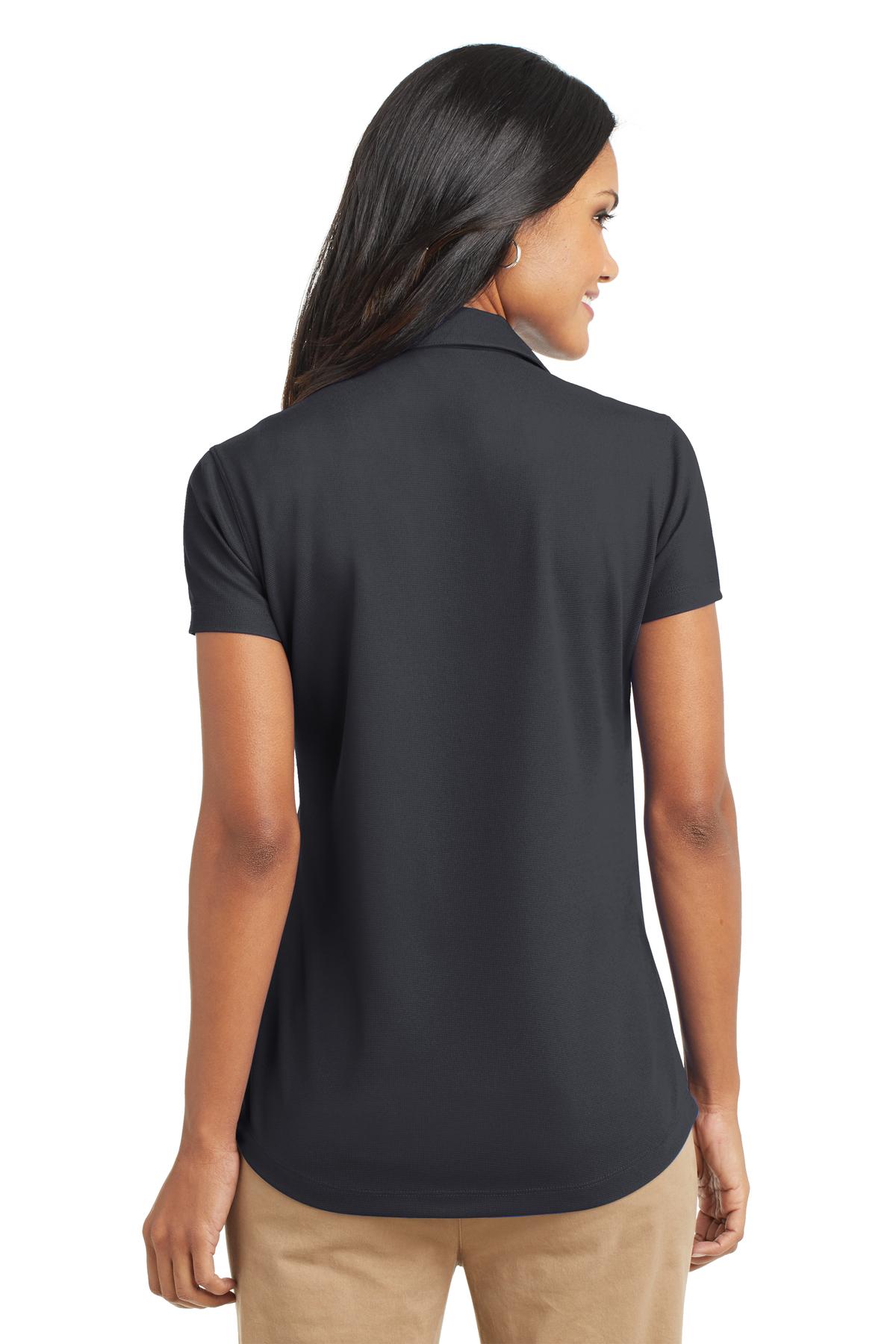 Battleship Gry Port Authority Women's Dry Zone Grid Polo. L572 plain