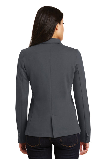 Battleship Gry Port Authority Women's Knit Blazer. LM2000 plain