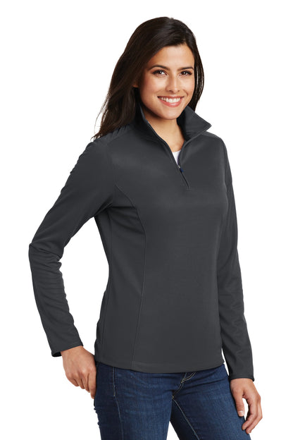 Battleship Gry Port Authority Women's Pinpoint Mesh 1/2-Zip . L806 plain