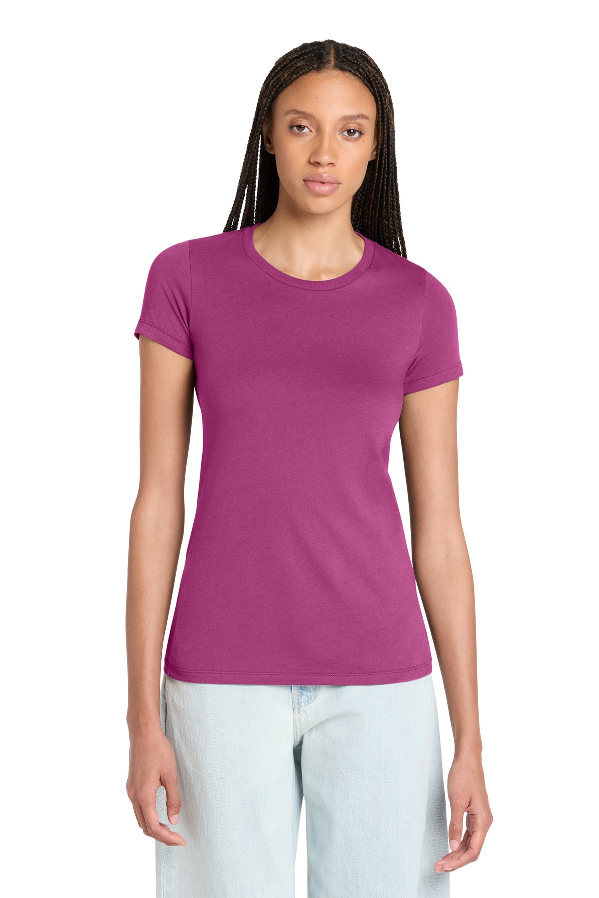 Berry BELLA+CANVAS Women's Slim Fit Tee. BC6004