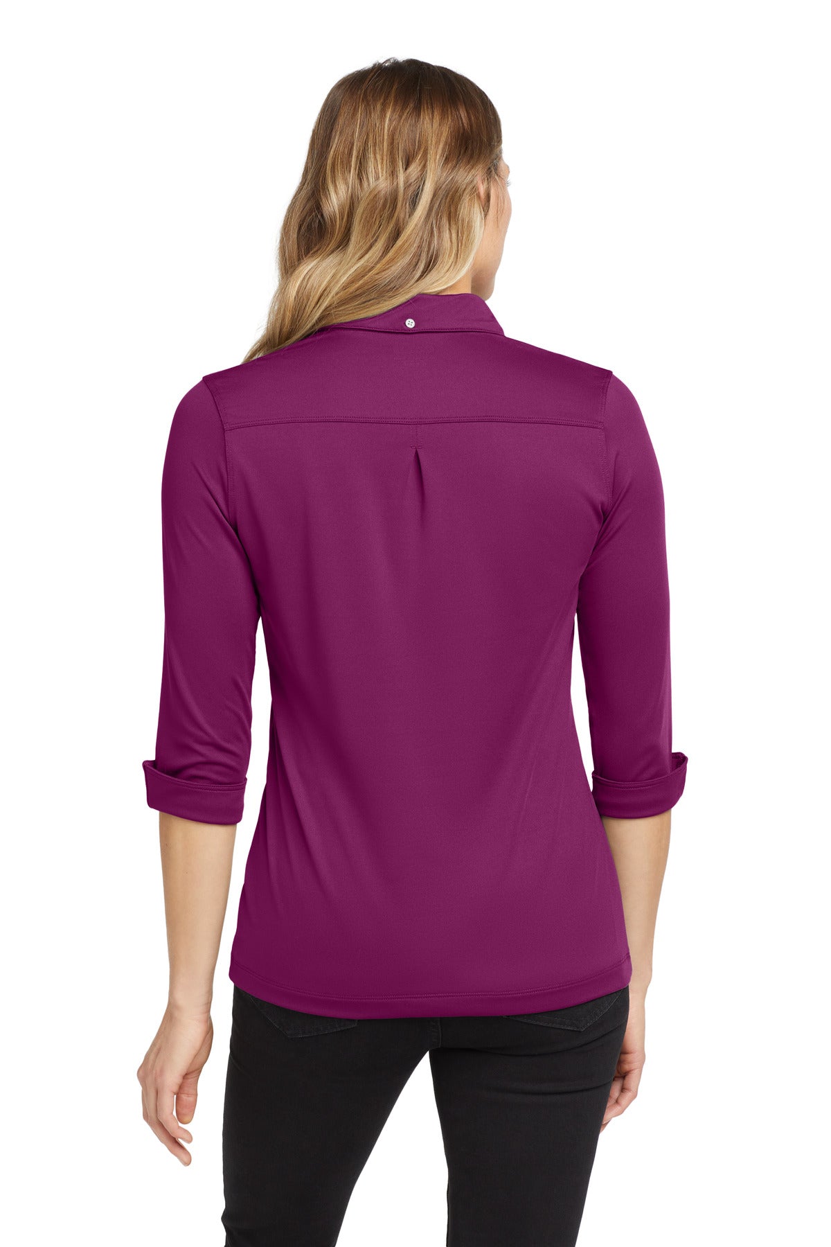 Berry Burst OGIO Women's Gauge Polo. LOG122 plain