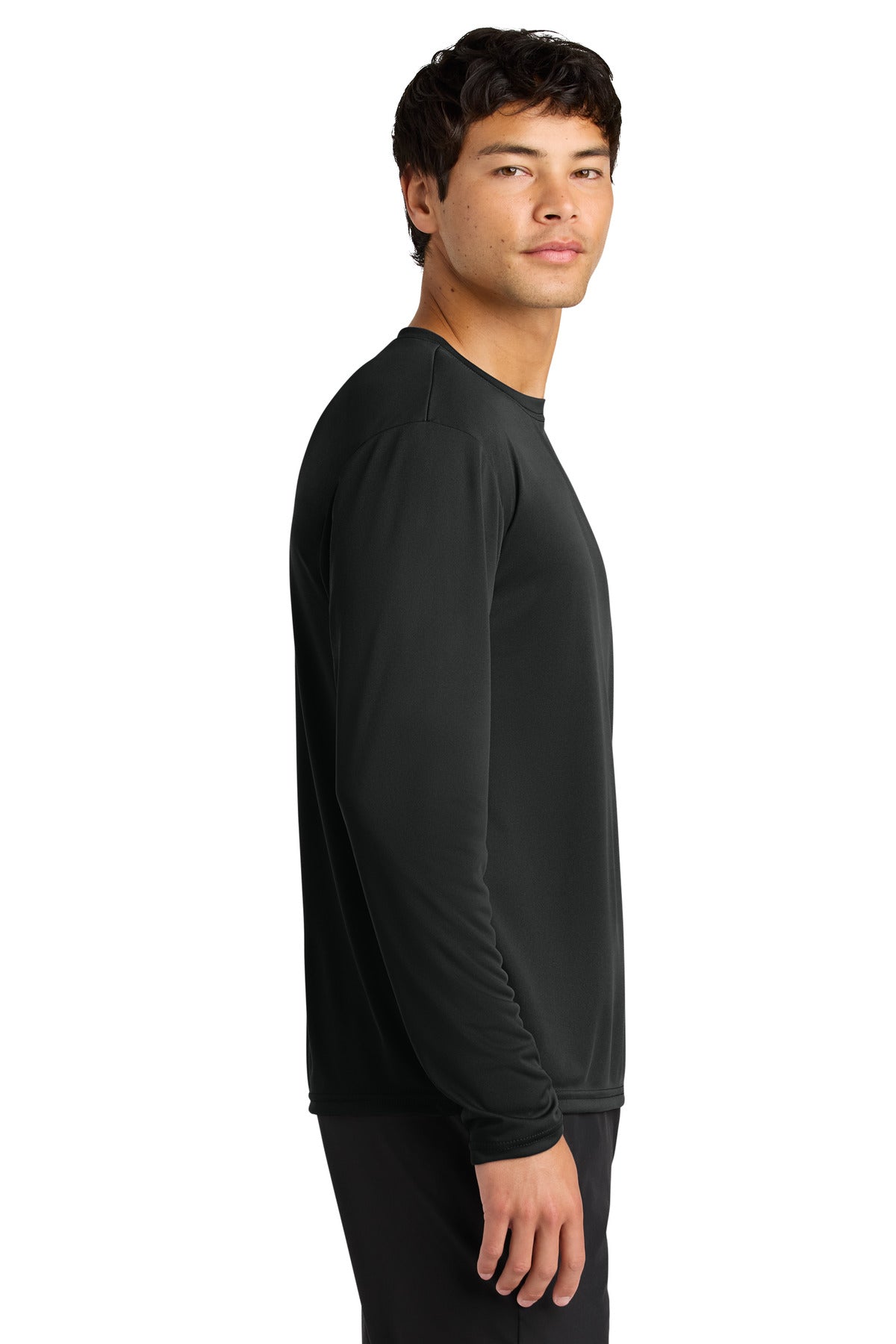 Black A4 Cooling Performance Long Sleeve Tee A4N3165 plain