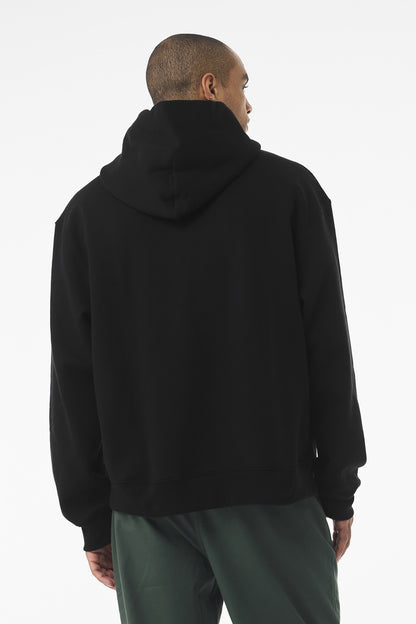 Black BELLA+CANVAS Unisex 10-Ounce Heavyweight Pullover Hoodie BC4719 plain