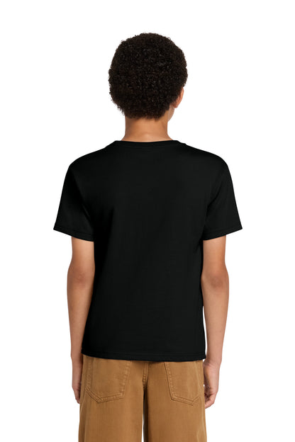 Black BELLA+CANVAS Youth 6-Ounce Heavyweight Tee BC3010Y plain