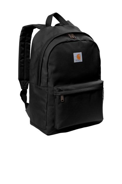 Black Carhartt Canvas Backpack. CT89241804 plain