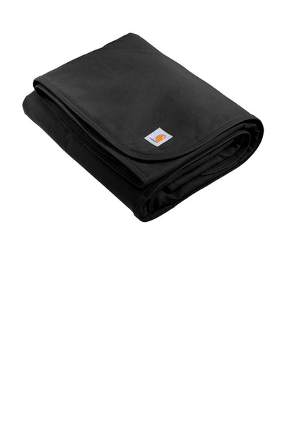Black Carhartt Firm Duck Sherpa-Lined Blanket CTP0000502 plain