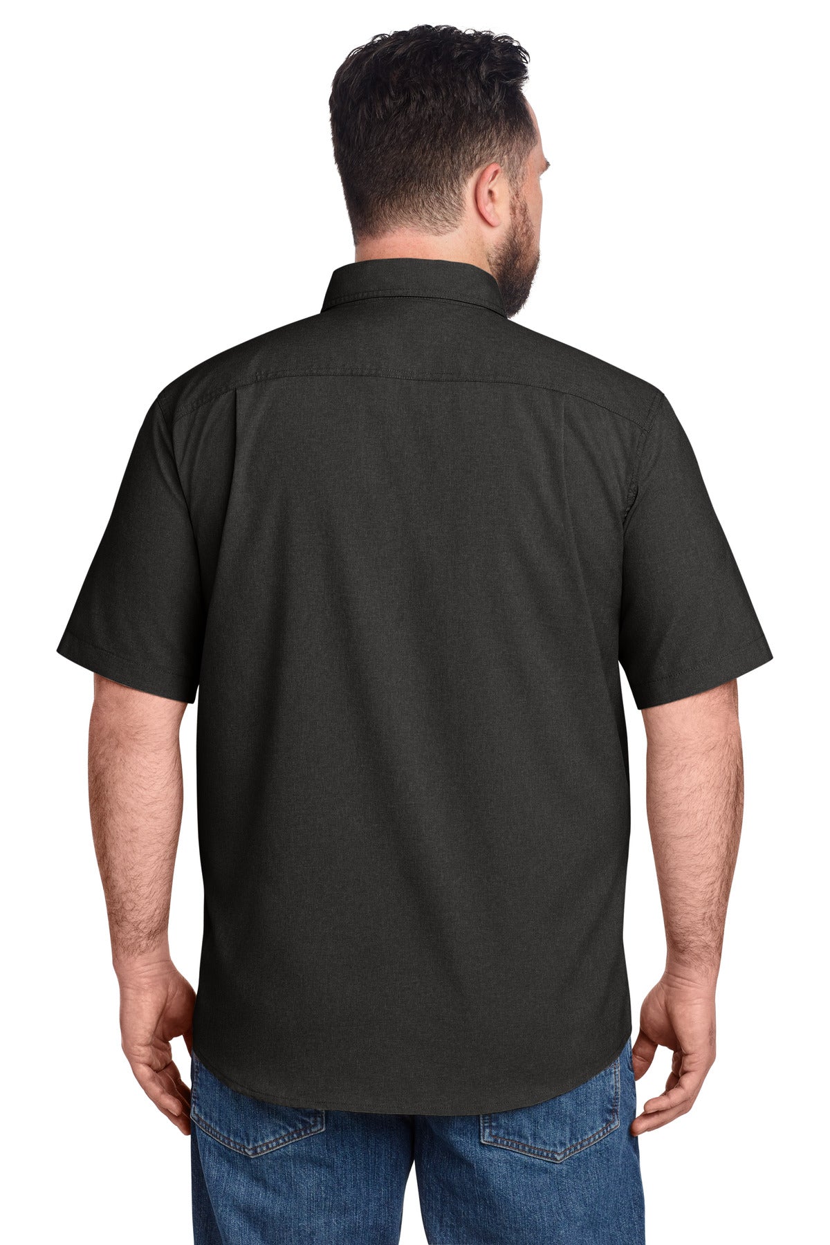 Black Carhartt Force Solid Short Sleeve Shirt CT105292 plain
