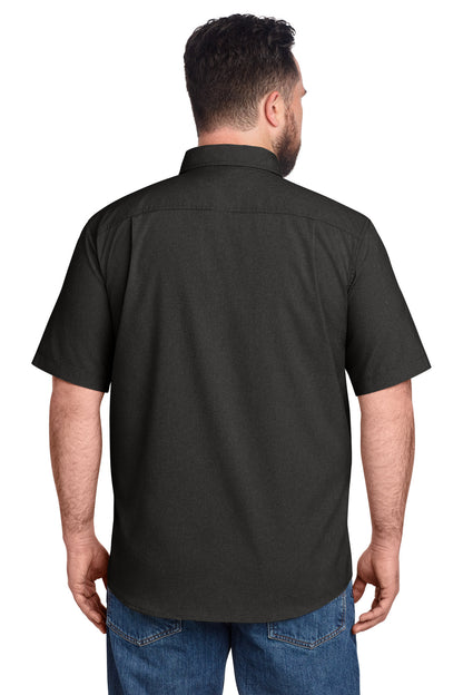 Black Carhartt Force Solid Short Sleeve Shirt CT105292 plain