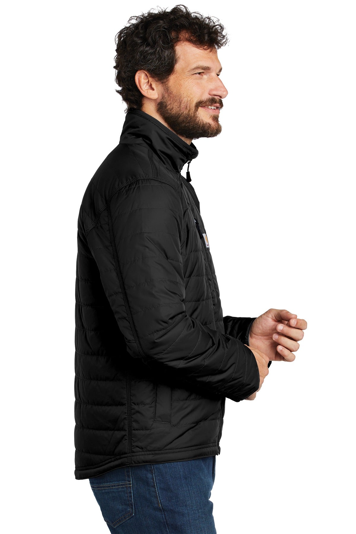 Black Carhartt Gilliam Jacket. CT102208 plain