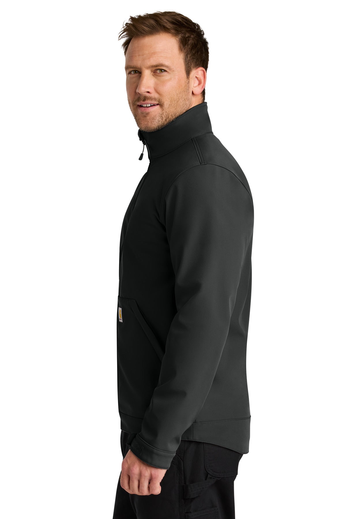 Black Carhartt Rain Defender Soft Shell Jacket CT106438 plain
