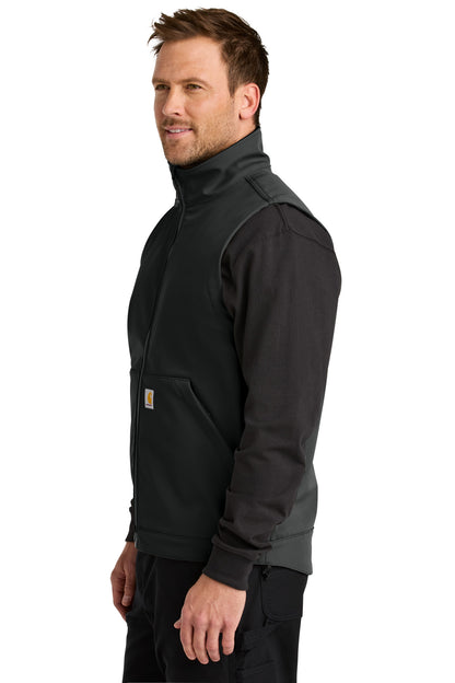 Black Carhartt Rain Defender Soft Shell Vest CT106439 plain