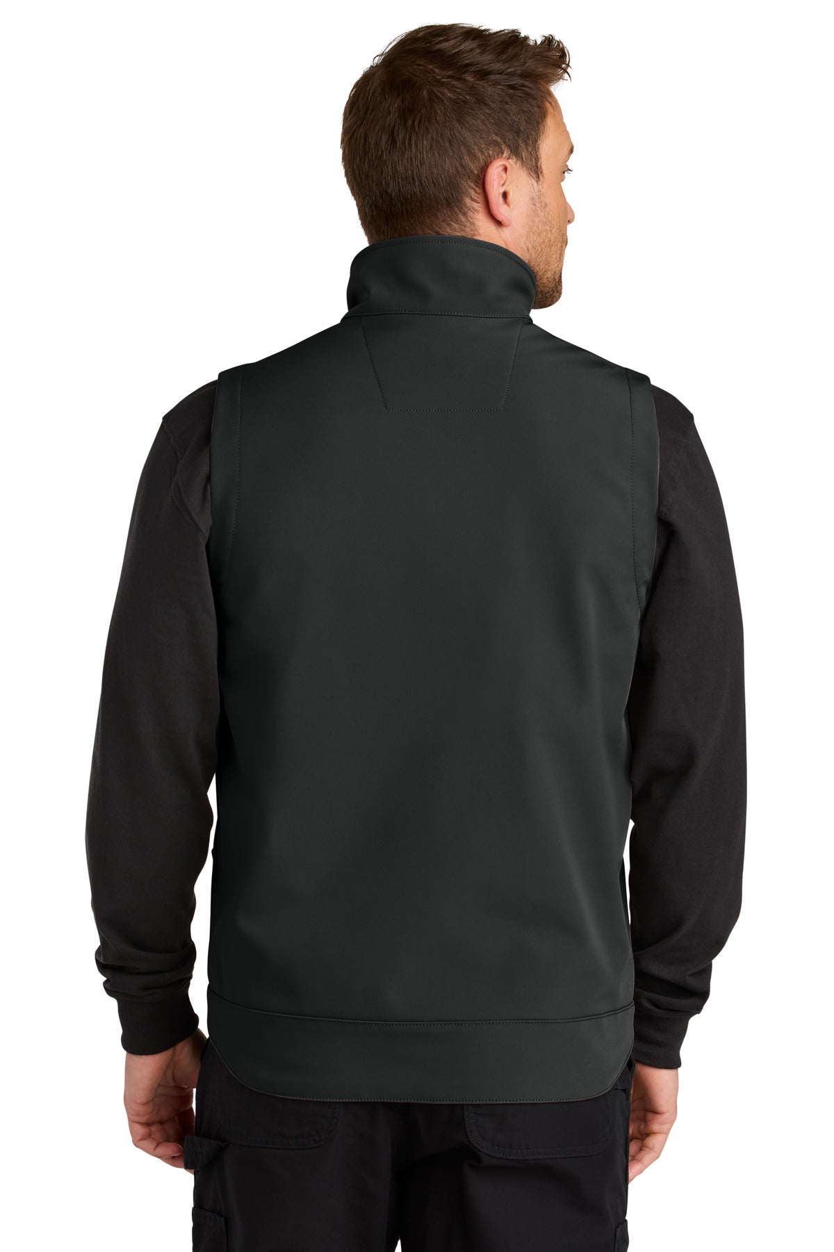 Black Carhartt Rain Defender Soft Shell Vest CT106439 plain