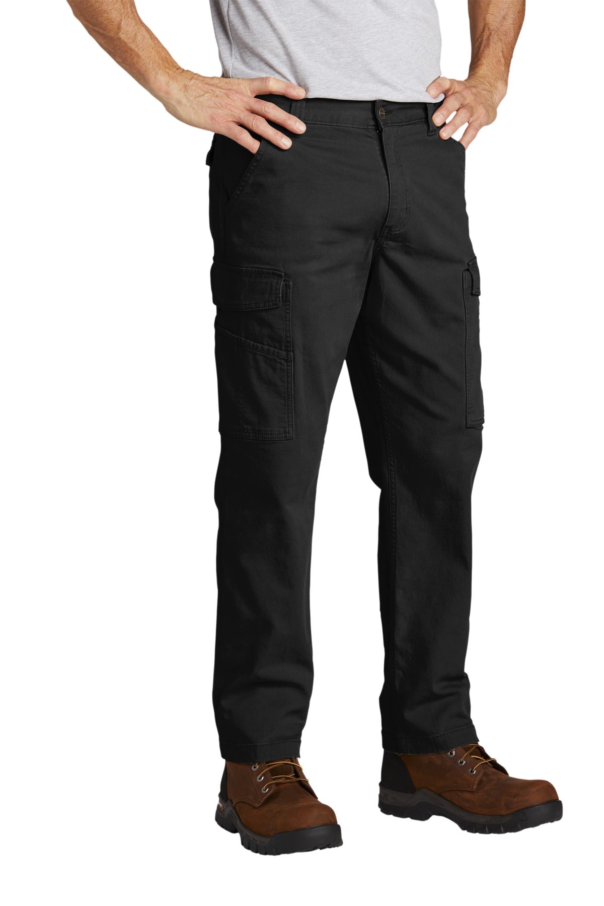 Black Carhartt Rugged Flex Rigby Cargo Pant CT103574 plain