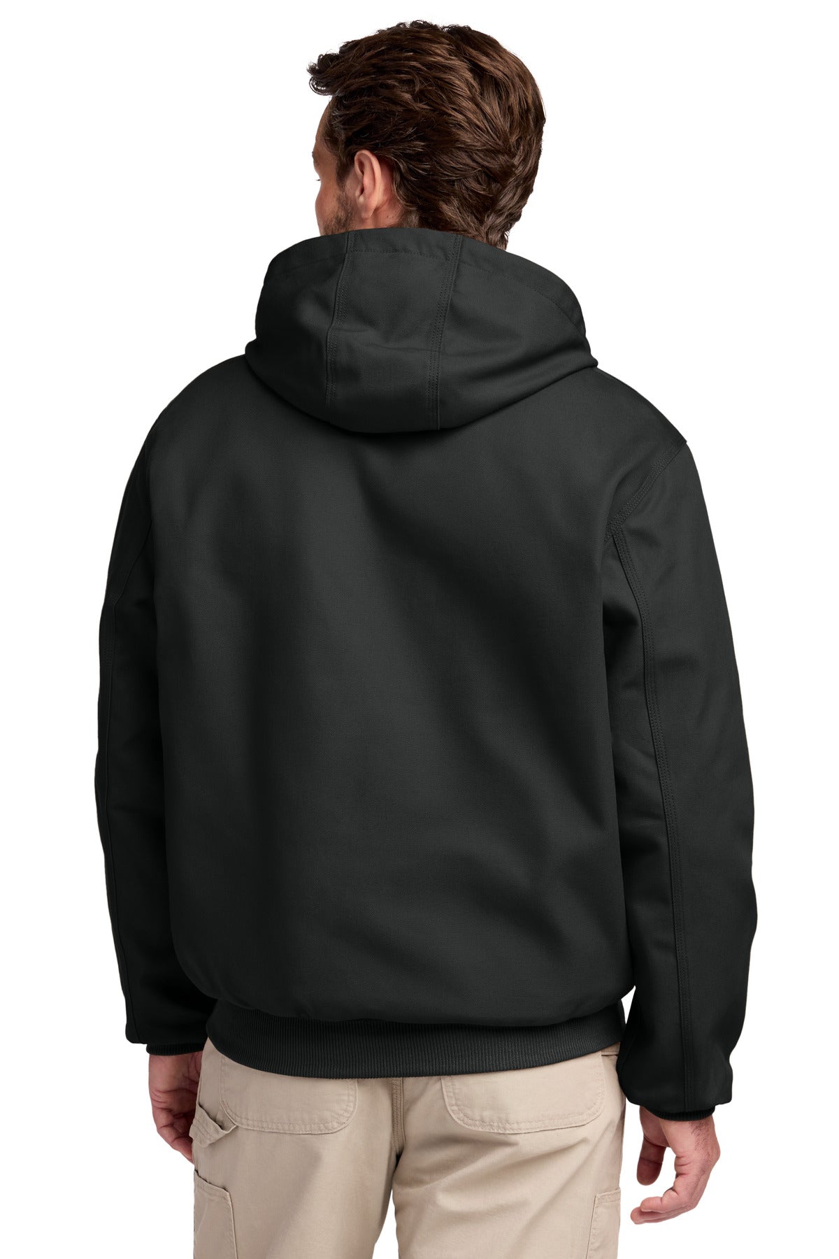 Black Carhartt Thermal-Lined Duck Active Jac. CT106678 plain