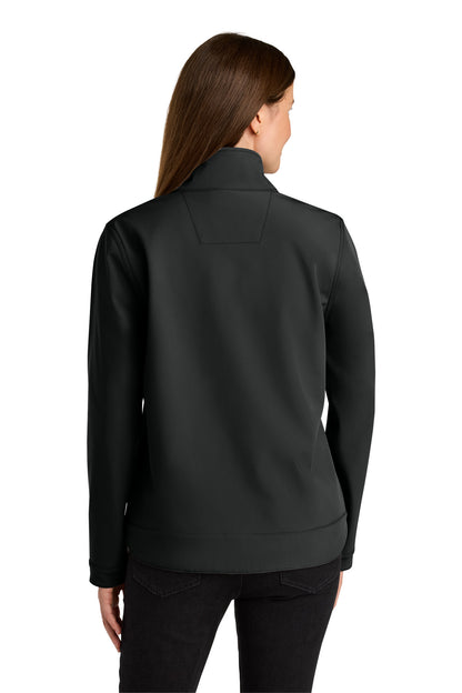 Black Carhartt Women's Rain Defender Soft Shell Jacket CT107115 plain